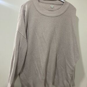 Aerie Cozy Waffle Knit Sweater Medium